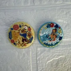 Disney刺繍缶バッチ　第二弾　美女と野獣　モンスターズ・インク