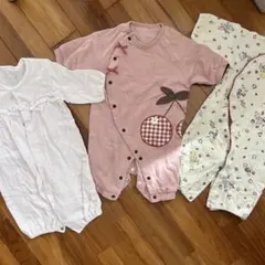 ベビー　女の子　ロンパースセット 3点セット
