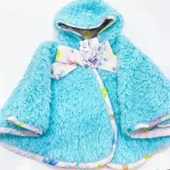 fafaミントフェフェケープ フェアリーピンク7080cm90コートアウター