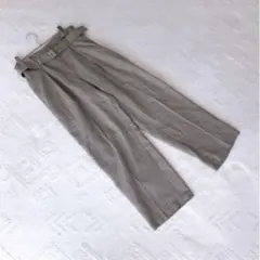 GU ジーユー ズボン パンツ カジュアル ワイド タック チェック柄