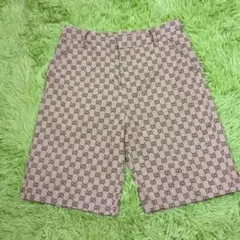 ビンテージ　Gucci GGパターン ショートパンツ ベージュ
