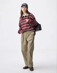 バレルレッグ カジュアルパンツ