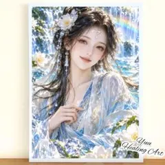 【強力浄化・大開運】瀬織津姫 No.103 清流と虹の女神 開運ヒーリングアート