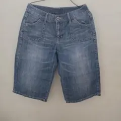 sale中✴️レディース ライトブルーデニムショートパンツ67ー93