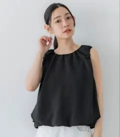 coca バルーンノースリーブブラウス