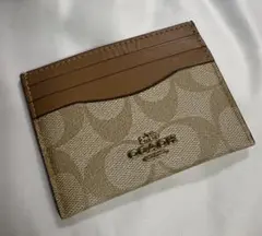 COACH パスケース シグネチャー柄