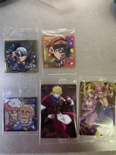 ジョジョの奇妙な冒険 ウエハース カード ステッカー 5種 5枚