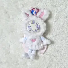 ふわふわぬいぐるみマスコット ~Ribbon~ ホワイト　 メゾピアノ ベリエ