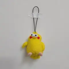 docomo ドコモ　ポインコ兄 ぬいぐるみ ストラップ付き　約9cm