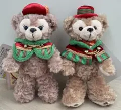 ダッフィー　シェリーメイ　ぬいぐるみバッジ　2015 クリスマス