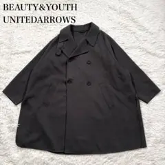 ビューティ＆ユース　リバー ポンチョコート Mサイズ　グレー