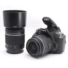 ショット1301回 Sony α330 望遠レンズ ダブルズームキット 良品のサムネイル