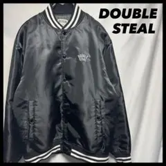 古着　double steal スタジャン　刺繍　ロゴ　中綿ジャケット　16