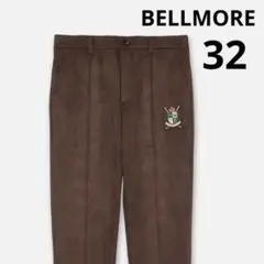 BELLMORE ベルモア　ストレッチパンツ　スエード　ゴルフ　ロゴ　L