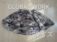 【GLOBAL WORK】 カモフラージュ柄 キュロットスカート S