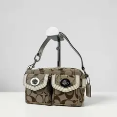 Coach Legacy Black Mini Bag Signature - メルカリ