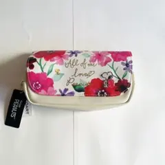 PEANUTS スヌーピー花柄ポーチ