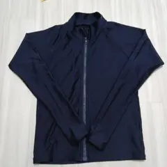 ネイビー フルジップ ラッシュガード