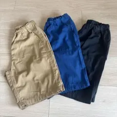 無印良品 ハーフパンツ 短パン 130 3枚セット