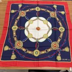 CELINE セリーヌ スカーフ 馬モチーフ