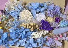 プリザーブドフラワー花材(ブルー系)