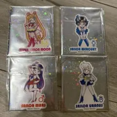セーラームーンストア オリジナルミニキャラステッカー 4枚セット