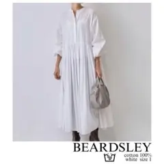 ビアズリー BEARDSLEY ギャザー ロングワンピース コットン 1 - メルカリ
