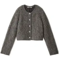 snidel Sustainableファーライクニットジャケット