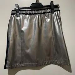 LANVIN SPORT スカート シルバー/ブラック38