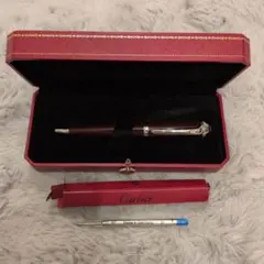 Cartier ダークレッド ボールペン 専用ケース付きのサムネイル