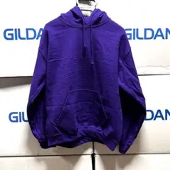 GILDANギルダン☆パーカー☆パープル☆紫色☆無地☆Mサイズ！