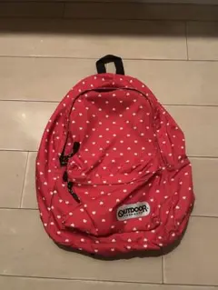 old OUTDOOR ピンク 水玉 back pack y2k city - メルカリ