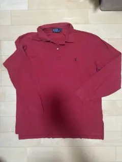 Polo by Ralph Lauren 赤 長袖ポロシャツ L