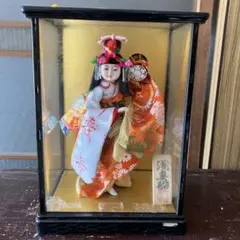 日本人形 伝統的和装 約30cm