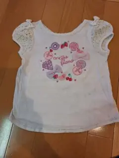 フルーツ刺繍 ホワイト Tシャツ