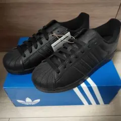 新品未使用27.0cmアディダスオリジナルス SUPER STARオールブラック