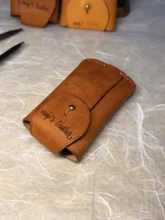【受注制作】本革キーケース　マルゴー　フルハンドメイド　イタリアンレザー 受注制作】本革キーケース マルゴー フルハンドメイド イタリアン