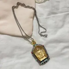 仏陀 ターコイズ 合金 メンズ ペンダント 釈迦　新品未使用