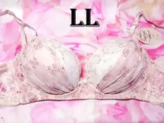 新品　Sanei　ブラジャー　フェミニンなシフォンレース　LLのサムネイル