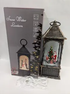 クリスマス　スノードーム　ランタン　サンタクロース　オルゴール　箱あり