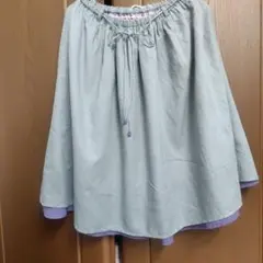 パラスパレスクラッシックボデイ　グレー フレアスカート ゴム入のサムネイル