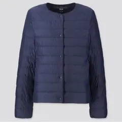 ウルトラライトダウンコンパクトジャケット L ネイビー