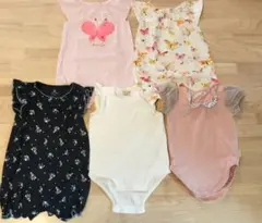 半袖ロンパースまとめうり