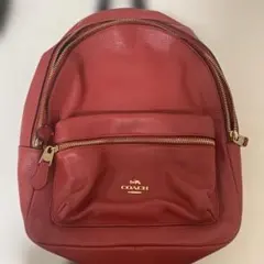 ♪COACH コーチ バックパック リュック レッド♪