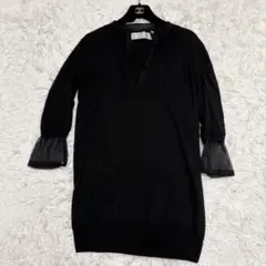 Liesse リエス スキッパーシアーニット シェルボタン 貝ボタン シフォンのサムネイル