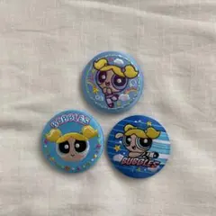 パワーパフガールズ　刺繍缶バッジ