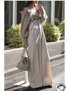 タグ付　ボンジュールサガン　ハイウエストコーデュロイサロペット