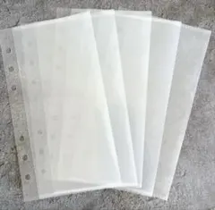 リフィル5枚セット 縦型　A6 アクリルバインダー バインダー貯金　saving