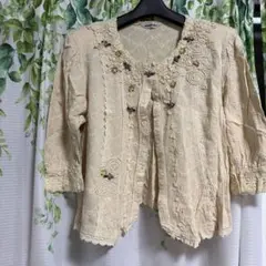 DOROTHY ドロシー レトロ フリルレース 花柄 シャツ ブラウス ゴシック 
