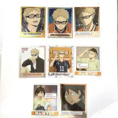 ハイキュー!! 月島蛍 山口忠 メタルステッカー 8枚セット　クールダウン